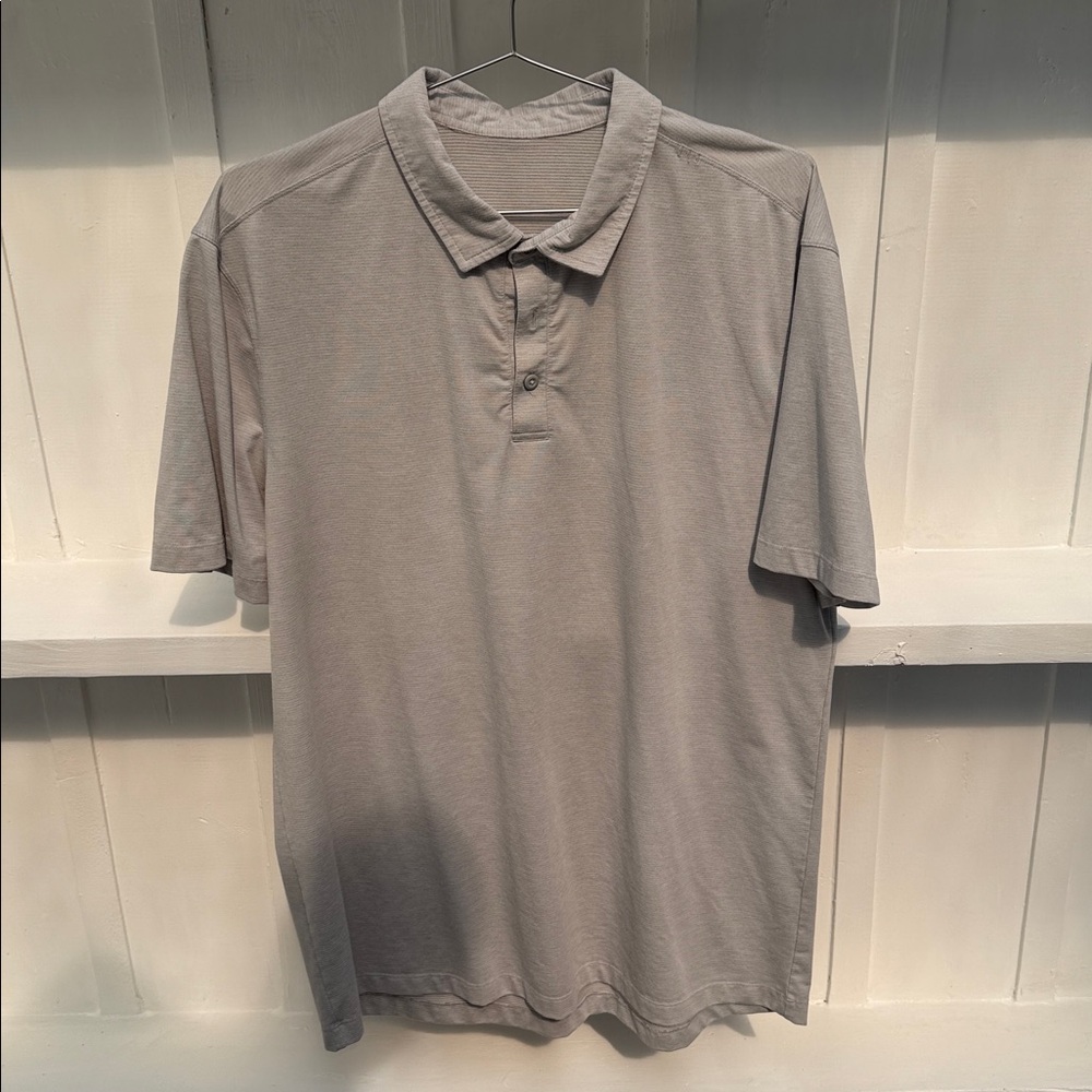 Gray Lululemon Polo Shirt. No tag. Size Large